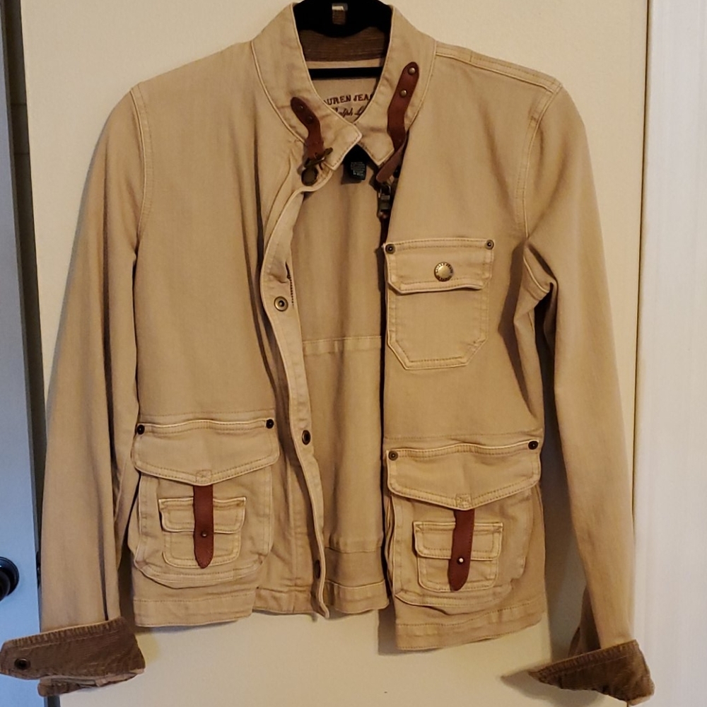 Tan denim jacket